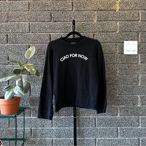 Madewell Ciao For Now Mockneck Sweatshirt